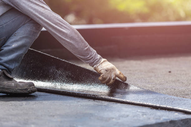 Professional Basement Waterproofing technician working in Waterloo, NY